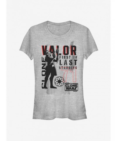 Star Wars The Clone Wars Valor Troop Girls T-Shirt $5.02 T-Shirts