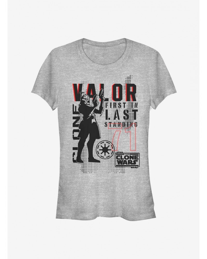 Star Wars The Clone Wars Valor Troop Girls T-Shirt $5.02 T-Shirts