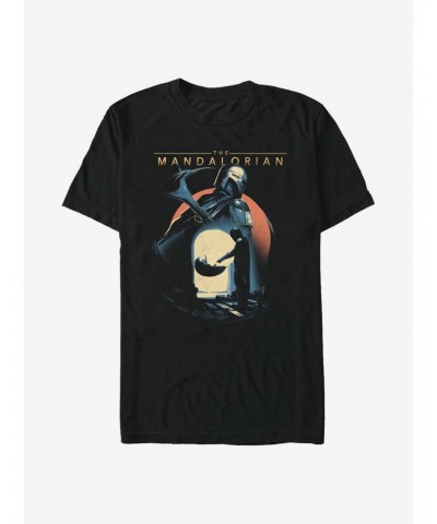 Star Wars The Mandalorian First Encounter T-Shirt $6.21 T-Shirts