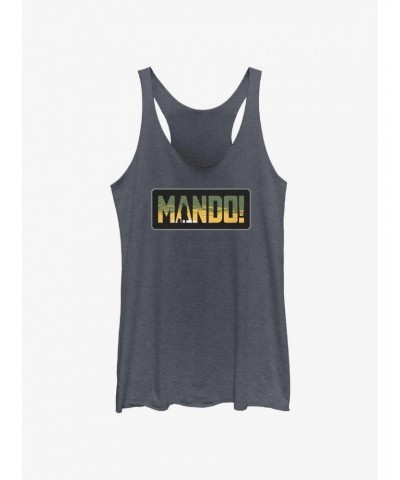 Star Wars The Mandalorian Mando Badge Girls Tank $7.87 Tanks