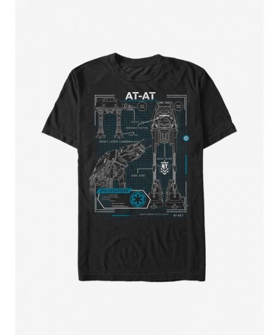 Star Wars Rogue One: A Star Wars Story AT-AT Plans T-Shirt $7.45 T-Shirts