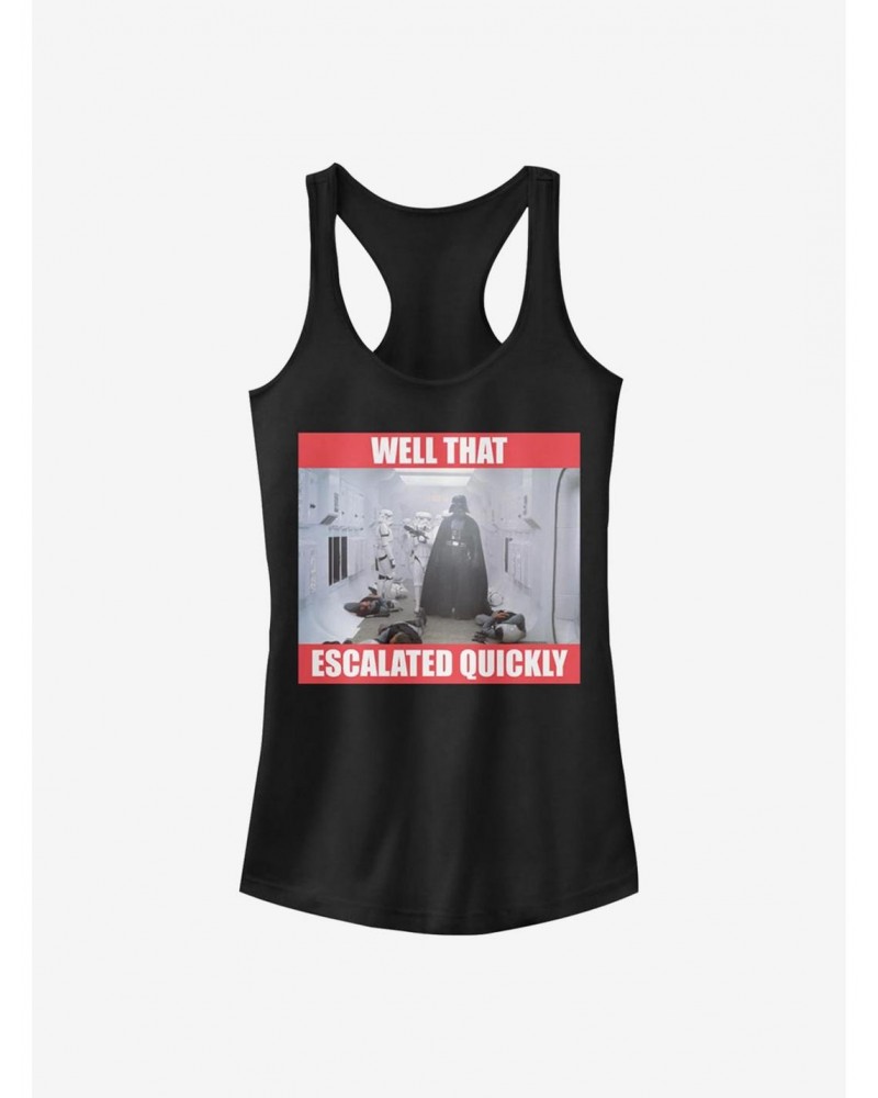 Star Wars Escalated Quickly Girls Tank $8.37 Tanks