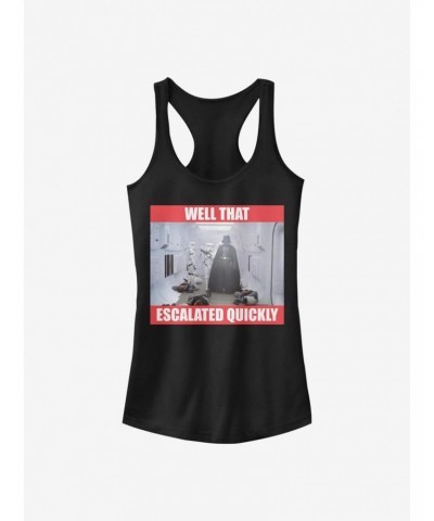 Star Wars Escalated Quickly Girls Tank $8.37 Tanks