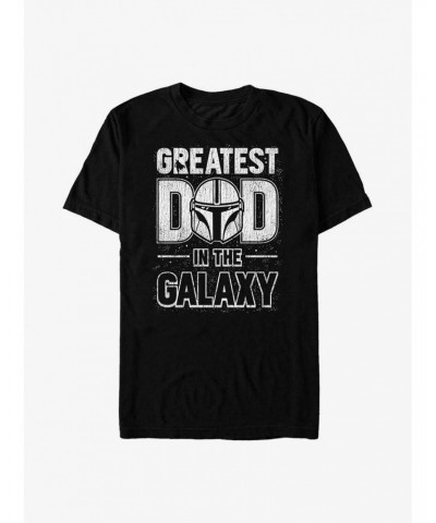 Star Wars The Mandalorian Father's Day Galaxy's Best Dad T-Shirt $7.14 T-Shirts