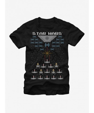 Star Wars Pixel Battle of Yavin T-Shirt $7.14 T-Shirts