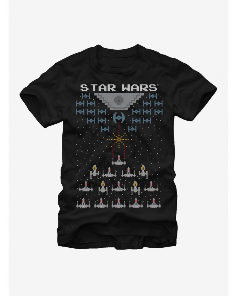 Star Wars Pixel Battle of Yavin T-Shirt $7.14 T-Shirts