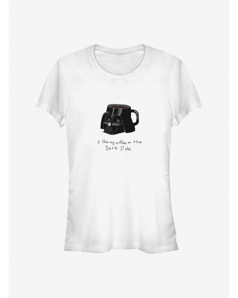 Star Wars Coffee On The Dark Side Girls T-Shirt $7.93 T-Shirts