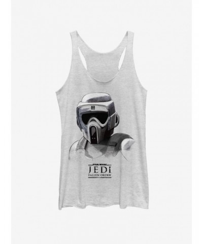 Star Wars Jedi: Fallen Order Scout Trooper Mask Girls Tank $8.29 Tanks