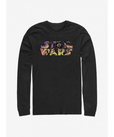 Star Wars Logo Poster Movie Scenes Long-Sleeve T-Shirt $7.90 T-Shirts