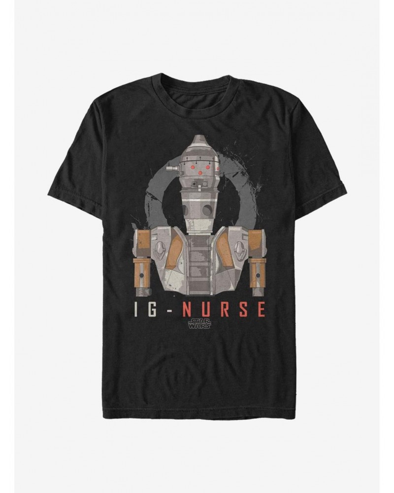 Star Wars The Mandalorian Ig Nurse T-Shirt $7.61 T-Shirts