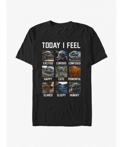 Star Wars The Mandalorian Grogu Feels T-Shirt $6.83 T-Shirts