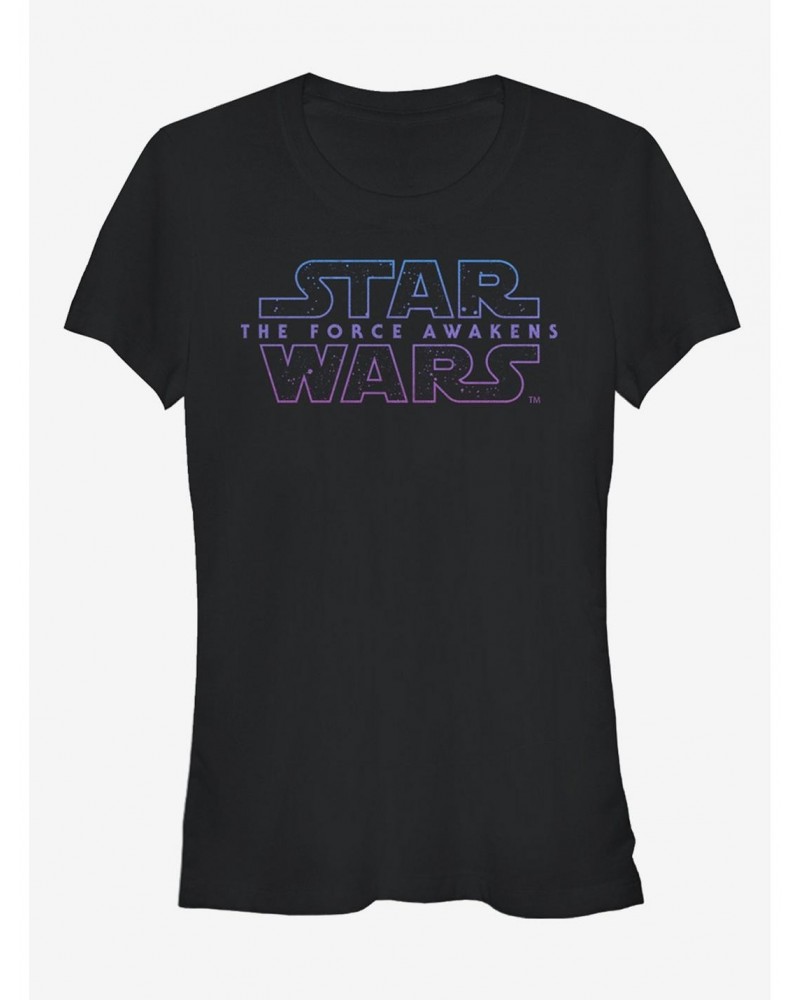 Star Wars The Force Awakens Episode VII Starry Logo Girls T-Shirt $7.12 T-Shirts