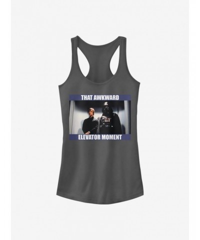 Star Wars Awkward Elevator Moment Girls Tank $8.96 Tanks