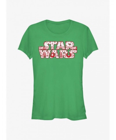 Star Wars Festive Fill Logo Girls T-Shirt $6.96 T-Shirts