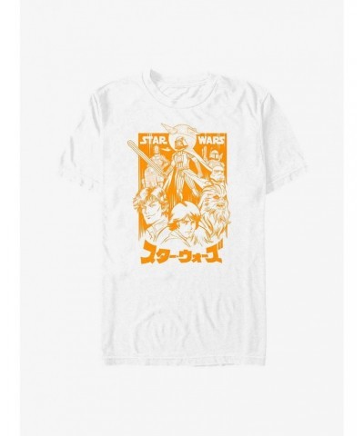 Star Wars Manga Star Wars Orange T-Shirt $6.83 T-Shirts