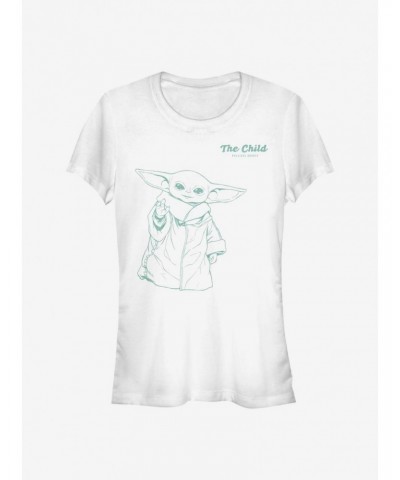 Star Wars The Mandalorian Playful The Child Girls T-Shirt $7.77 T-Shirts