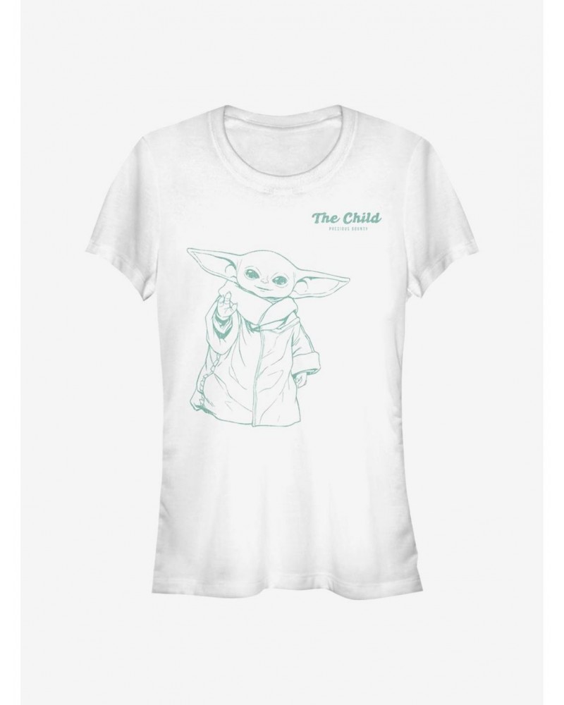 Star Wars The Mandalorian Playful The Child Girls T-Shirt $7.77 T-Shirts