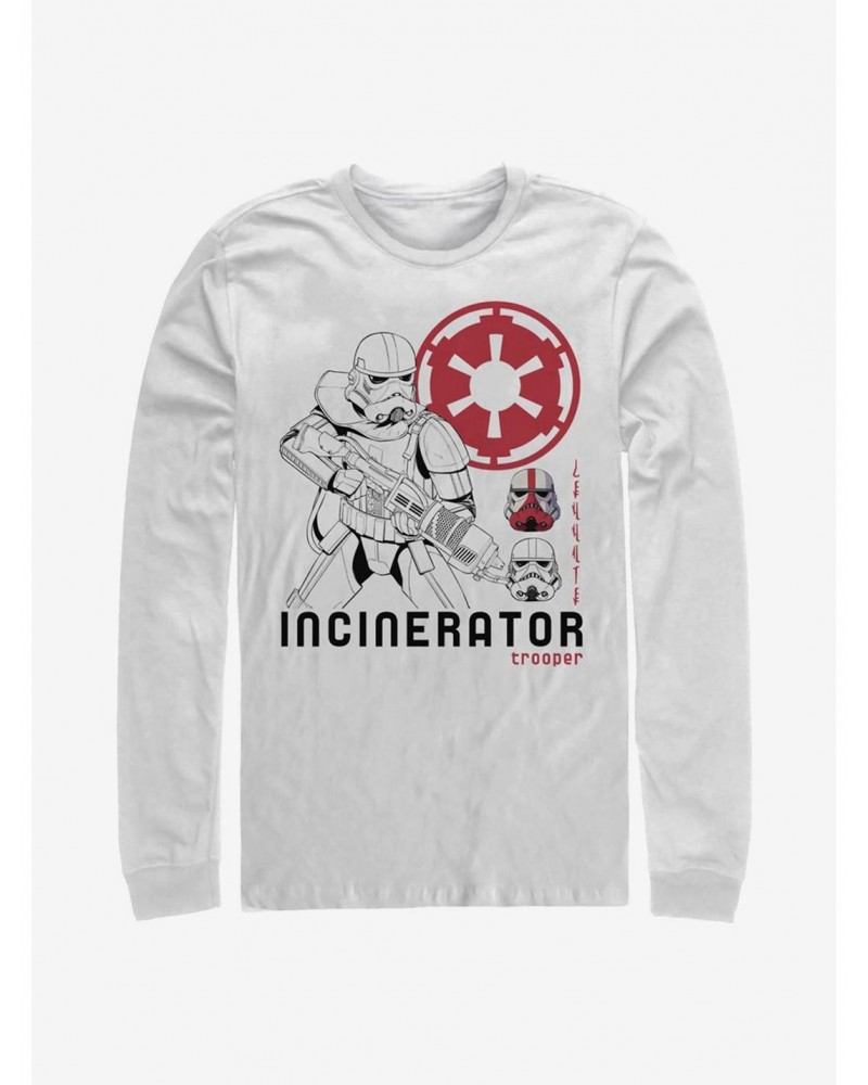 Star Wars The Mandalorian Incincerator Trooper Long-Sleeve T-Shirt $8.42 T-Shirts