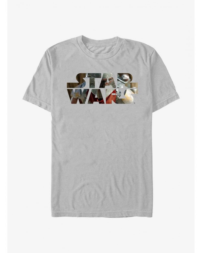 Star Wars The Mandalorian Boba Fett Logo T-Shirt $6.06 T-Shirts