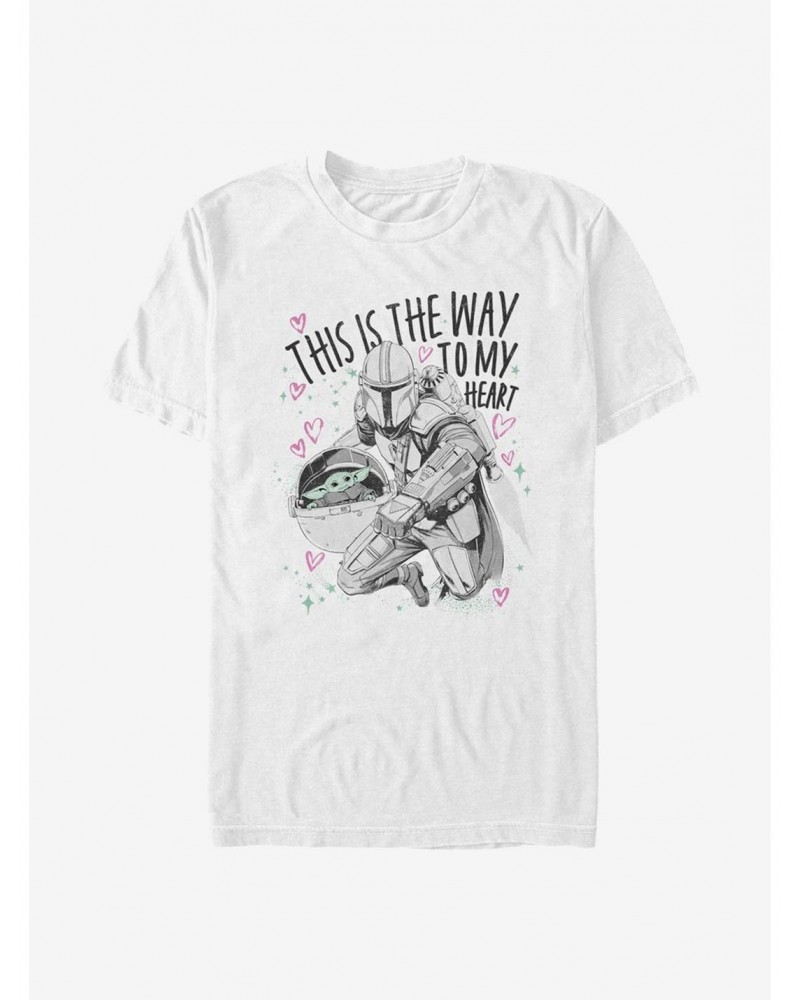 Star Wars The Mandalorian Way To My Heart Extra Soft T-Shirt $9.20 T-Shirts