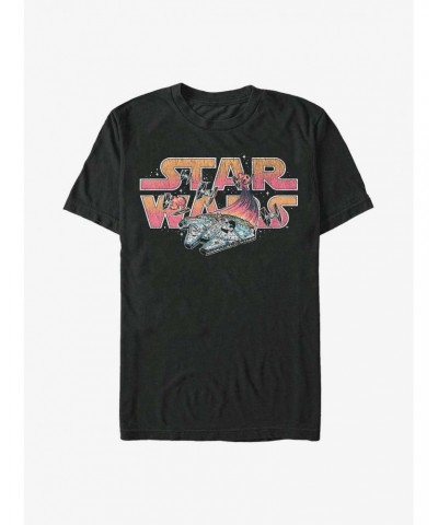 Star Wars Falcon Chase Logo T-Shirt $7.45 T-Shirts