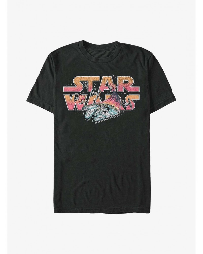 Star Wars Falcon Chase Logo T-Shirt $7.45 T-Shirts