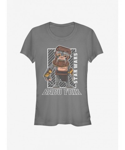 Star Wars Episode IX The Rise of Skywalker Babu Frik Girls T-Shirt $5.34 T-Shirts