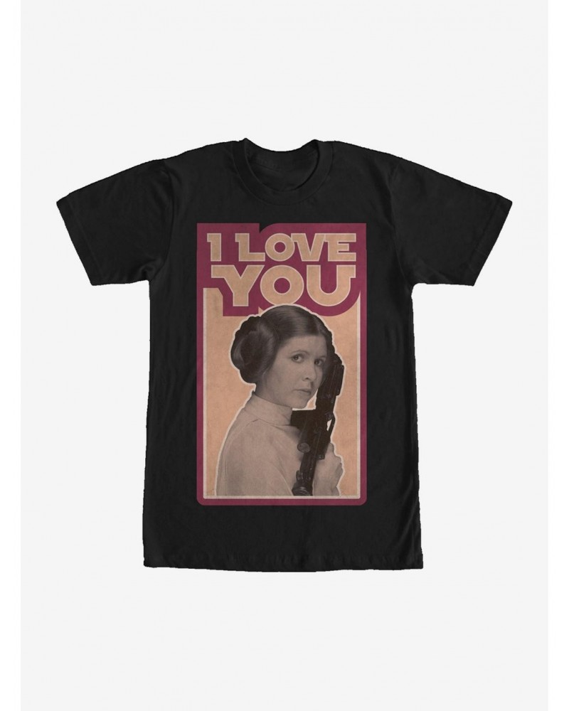 Star Wars Princess Leia Quote I Love You T-Shirt $5.12 T-Shirts