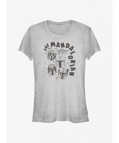 Star Wars The Mandalorian Floating Helmets Girls T-Shirt $6.15 T-Shirts