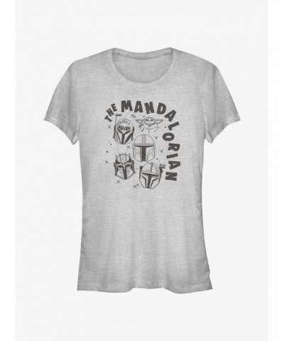 Star Wars The Mandalorian Floating Helmets Girls T-Shirt $6.15 T-Shirts