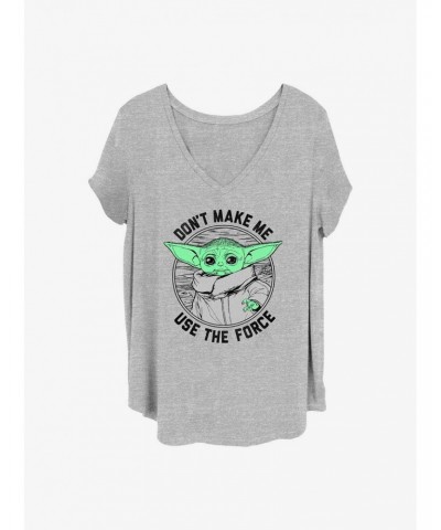 Star Wars The Mandalorian Don't Make Me Grogu Girls T-Shirt Plus Size $8.55 T-Shirts