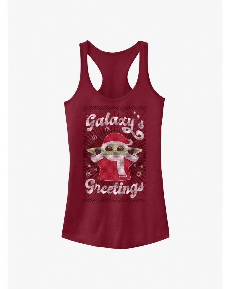 Star Wars The Mandalorian Grogu Galaxy's Greetings Girls Tank $7.97 Tanks