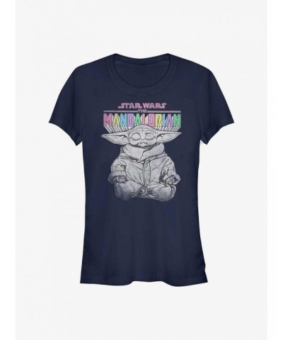 Star Wars The Mandalorian Zen Grogu Girls T-Shirt $5.02 T-Shirts