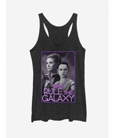 Star Wars Leia and Rey Rule the Galaxy Girls Tanks $7.04 Tanks