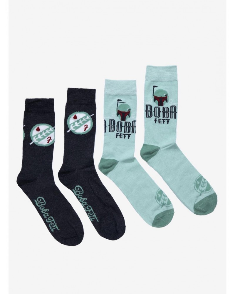 Star Wars Boba Fett Crew Socks 2 Pair $4.75 Merchandises