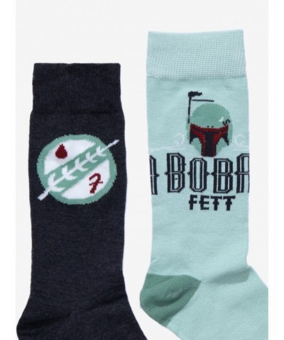 Star Wars Boba Fett Crew Socks 2 Pair $4.75 Merchandises