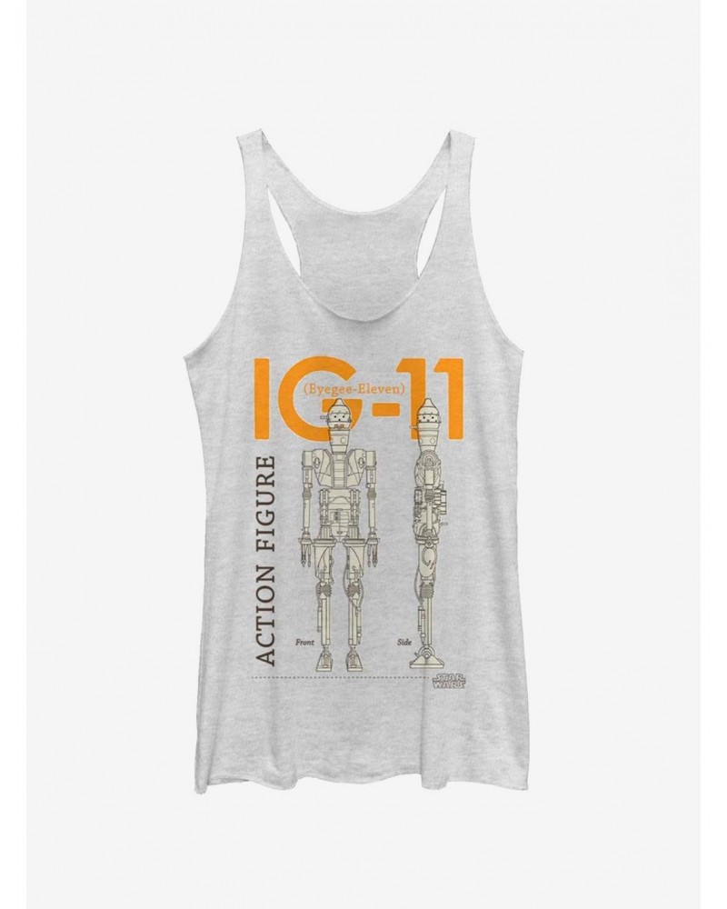 Star Wars The Mandalorian IG-11 Schematics Girls Tank $9.74 Tanks