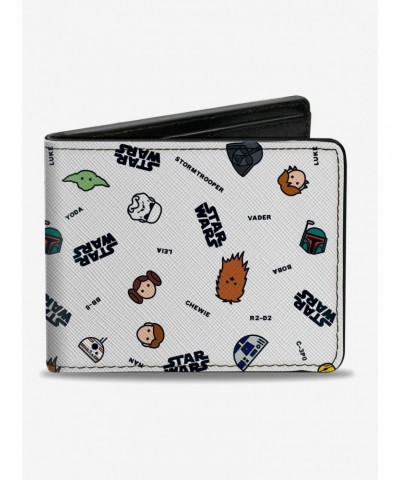 Star Wars Character Toss Print Bifold Wallet $7.52 Wallets