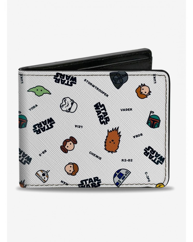 Star Wars Character Toss Print Bifold Wallet $7.52 Wallets