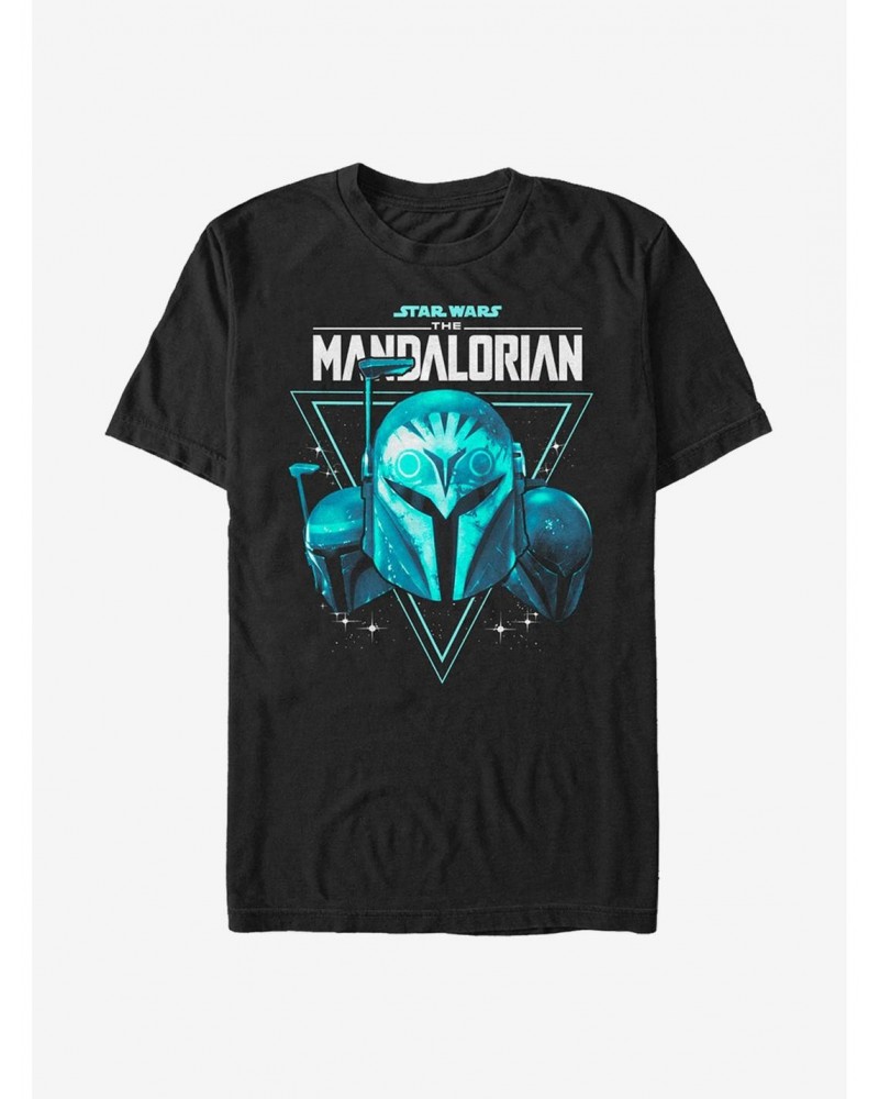 Extra Soft Star Wars The Mandalorian Helmets T-Shirt $5.82 T-Shirts