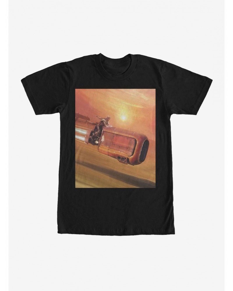 Star Wars Rey Speeder Landscape T-Shirt $5.12 T-Shirts