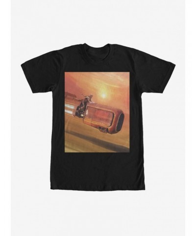 Star Wars Rey Speeder Landscape T-Shirt $5.12 T-Shirts