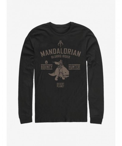 Star Wars The Mandalorian Blurrg Rider Long-Sleeve T-Shirt $11.05 T-Shirts