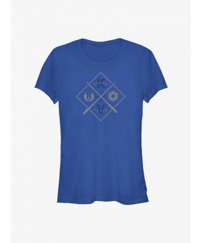 Star Wars Obi-Wan Kenobi Resistance Empire Crest Girls T-Shirt $6.96 T-Shirts