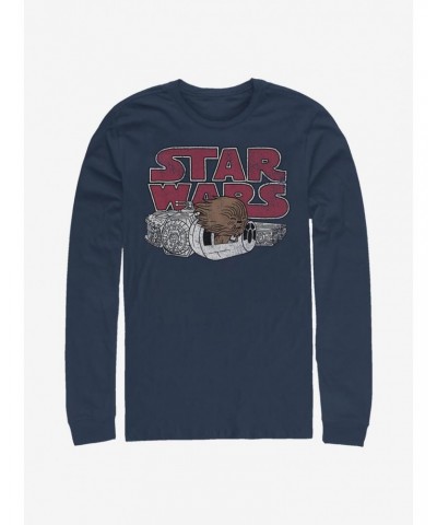 Star Wars Chewie Window Long-Sleeve T-Shirt $8.16 T-Shirts