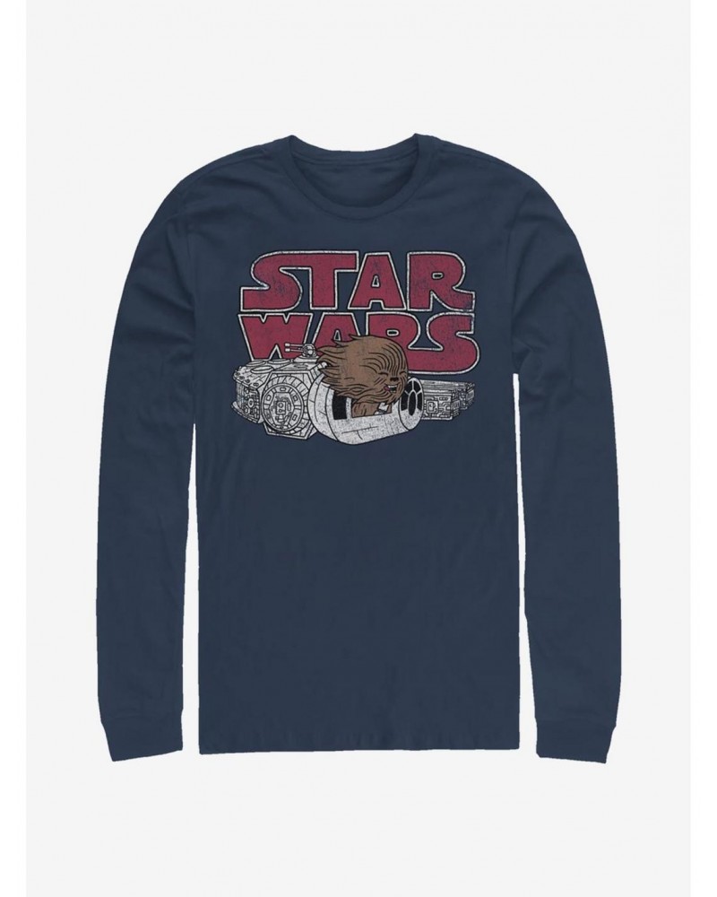 Star Wars Chewie Window Long-Sleeve T-Shirt $8.16 T-Shirts