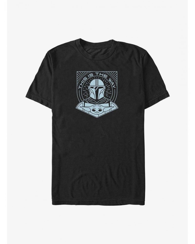 Star Wars The Mandalorian Mando Grogu Lineart Big & Tall T-Shirt $9.57 T-Shirts