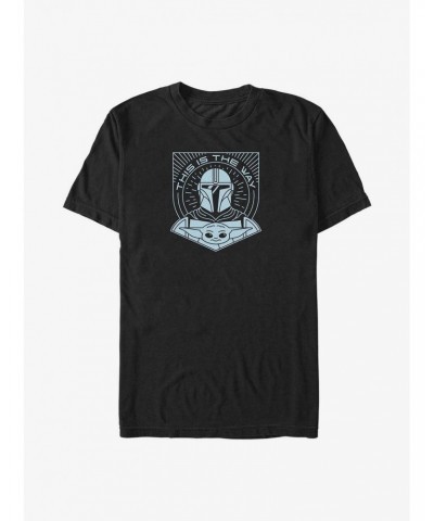 Star Wars The Mandalorian Mando Grogu Lineart Big & Tall T-Shirt $9.57 T-Shirts