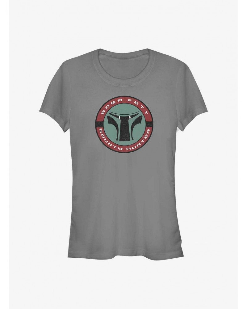 Star Wars Boba Fett Hunter Badge Girl's T-Shirt $8.09 T-Shirts