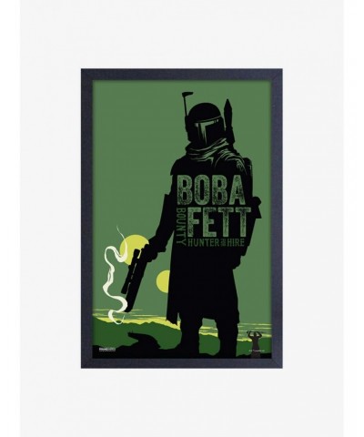 Star Wars Book of Boba Fett For Hire Framed Wood Wall Art $9.71 Merchandises